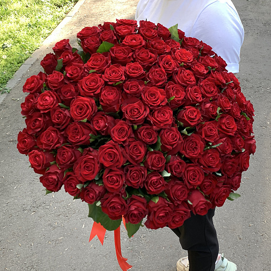 101 красная роза, Россия, 50 см