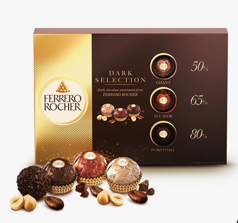 Конфеты FERRERO ROCHER Dark Selection, 187 гр