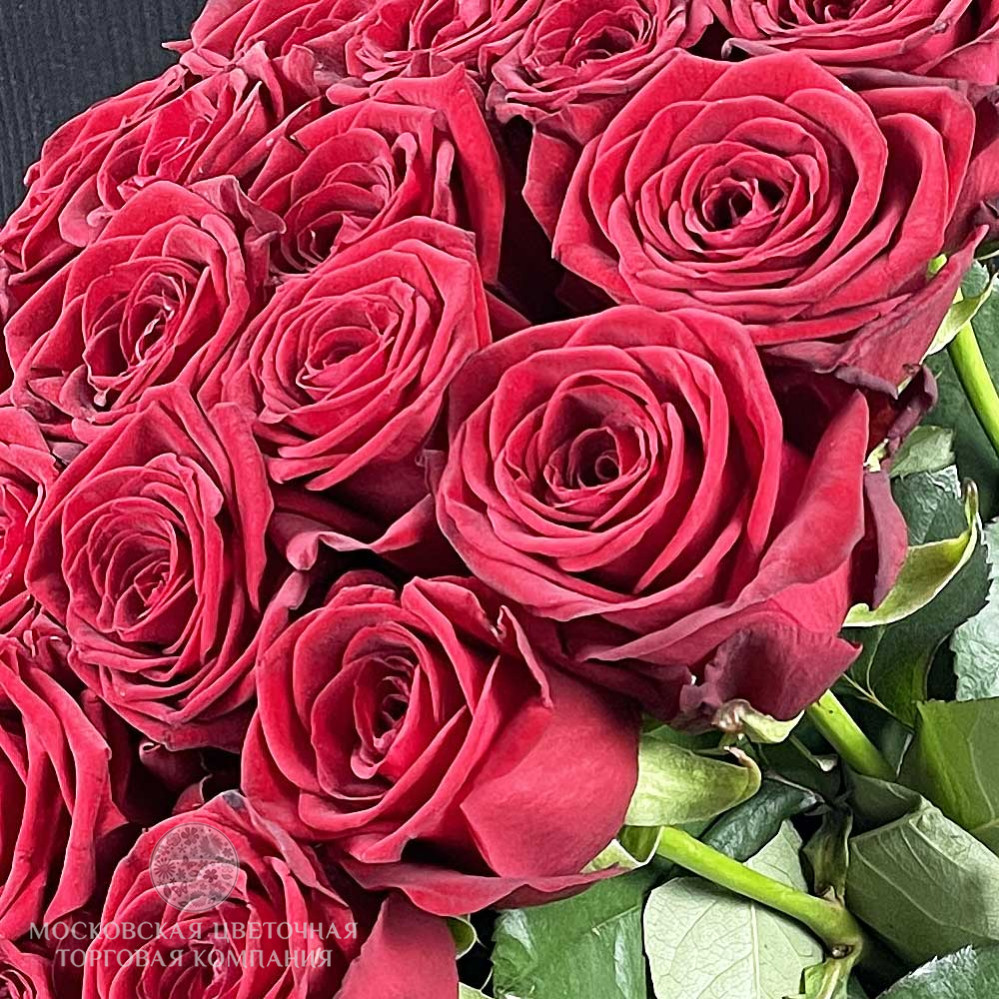 Букет 35 красных роз купить за 9 010 руб. с круглосуточной доставкой |  Мосцветторгком