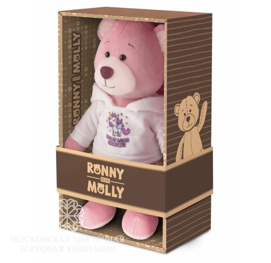 Мягкая игрушка Ronny&Molly, Мишка Молли в Худи