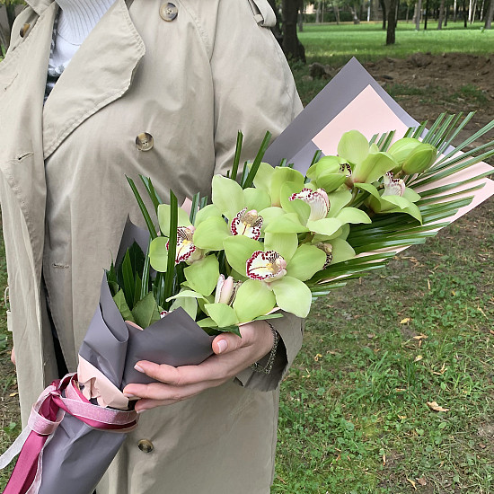 Букет с орхидеями "Тропиканка"