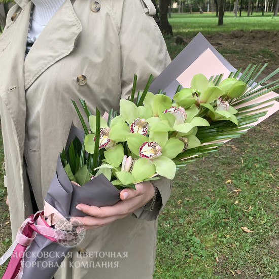 Букет с орхидеями "Тропиканка"