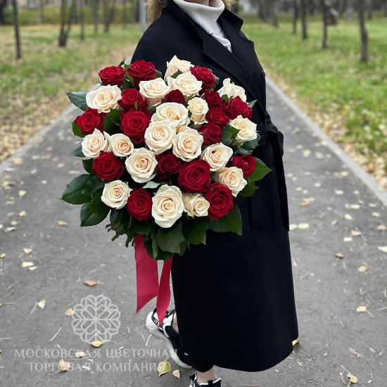 Букет 35 роз микс