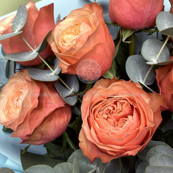 Букет пионовидных роз "Цветочный Джем"