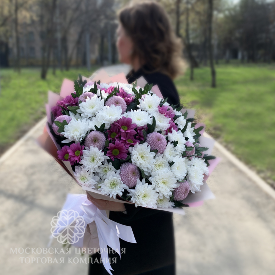 Букет хризантем "Галатея"