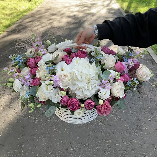 Букет Скажи мне ДА, в корзине