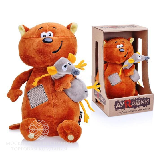 Мягкая игрушка ДуRашки Котэ и Мышка