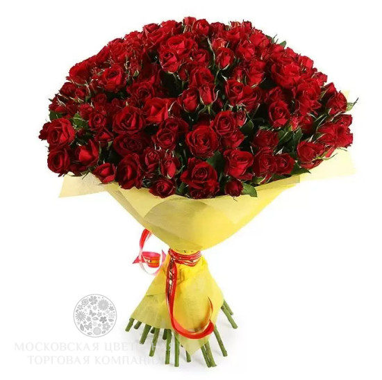 Букет 51 кустовая роза Мирабель