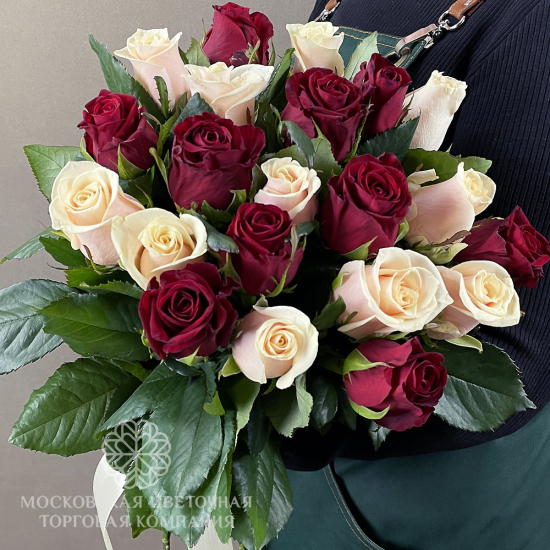 Букет 21 роза микс