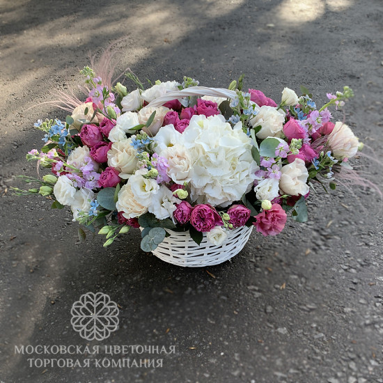 Букет Скажи мне ДА, в корзине