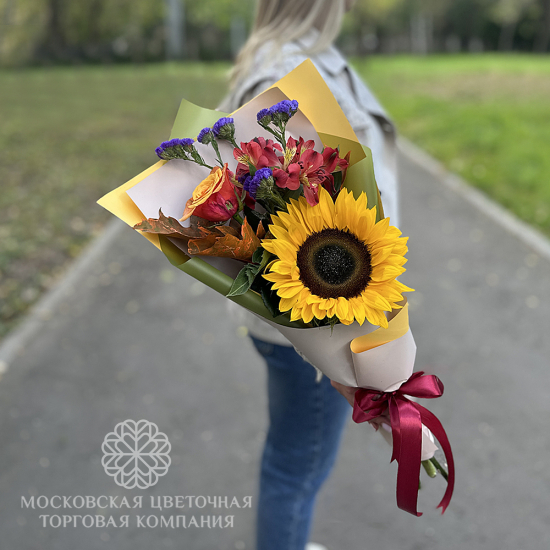 Букет "Лоскутки осени"