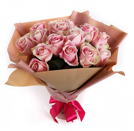 Букет из 15 розовых роз Розита