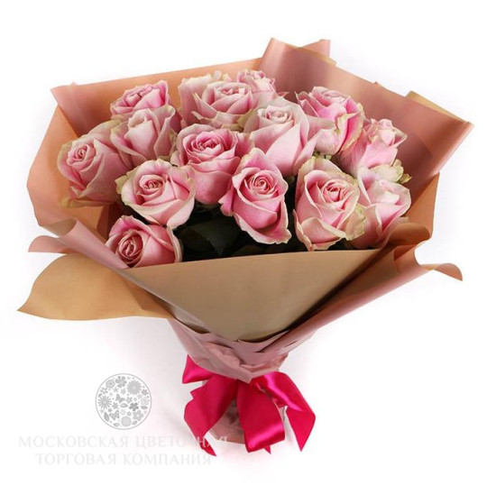 Букет из 15 розовых роз Розита