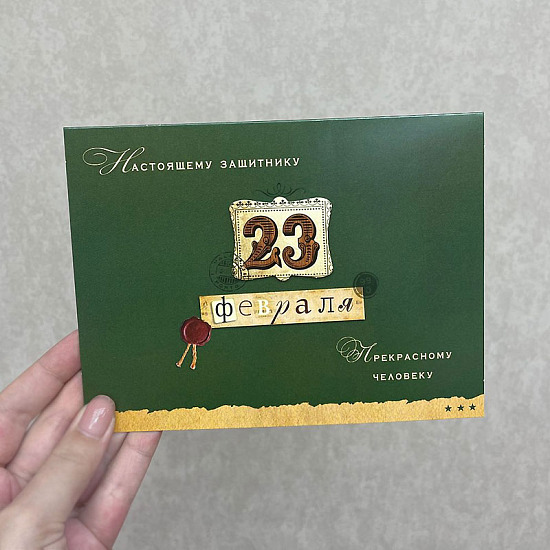 Открытка "23 Февраля", арт, 6343