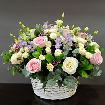 Букет "Le Fleur" в корзине