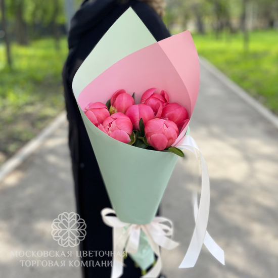 Букет из пионов Радостные вести