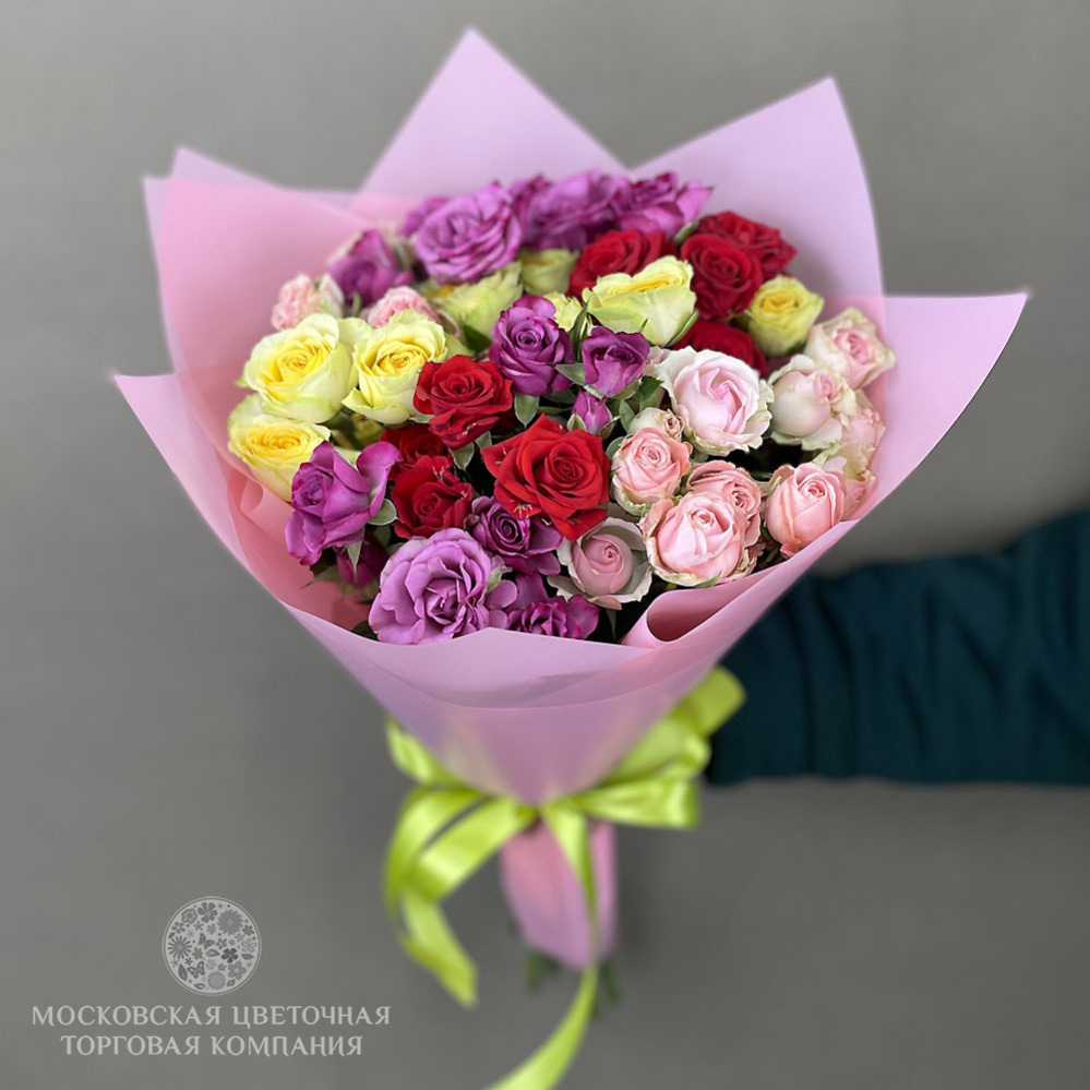 Букет кустовых роз Сегодня особенный день купить за 4 250 руб. с  круглосуточной доставкой | Мосцветторгком