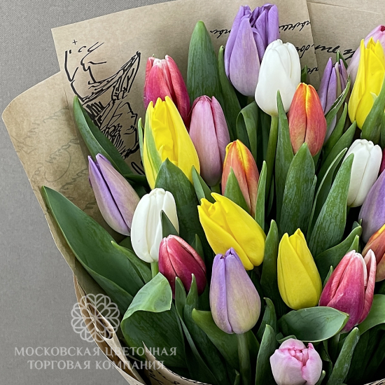 25 тюльпанов Микс

