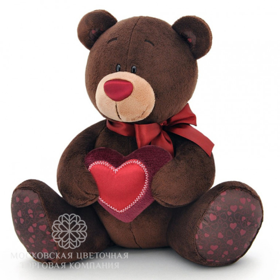 Мишка Choco с сердцем, 70 см